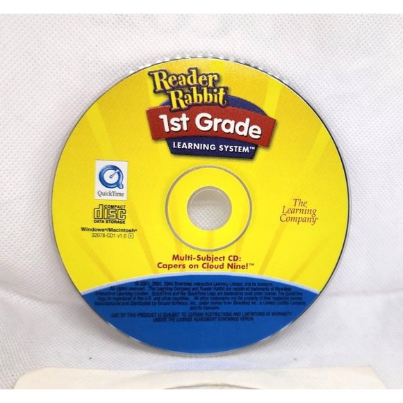 Reader Rabbit 1st Grade Learning System The Learning companty Multi-Subject CD - Picture 4 of 5